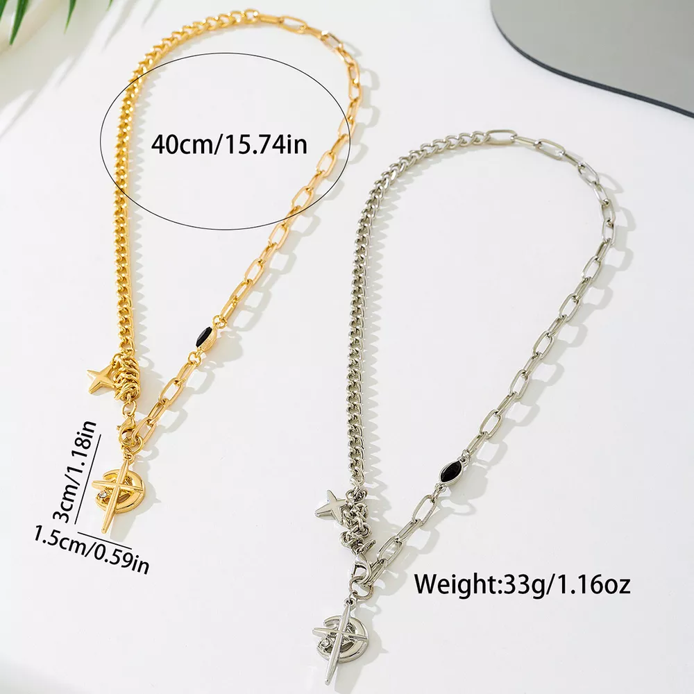 18K Gold-Plated Cross Pendant Necklace, image 4