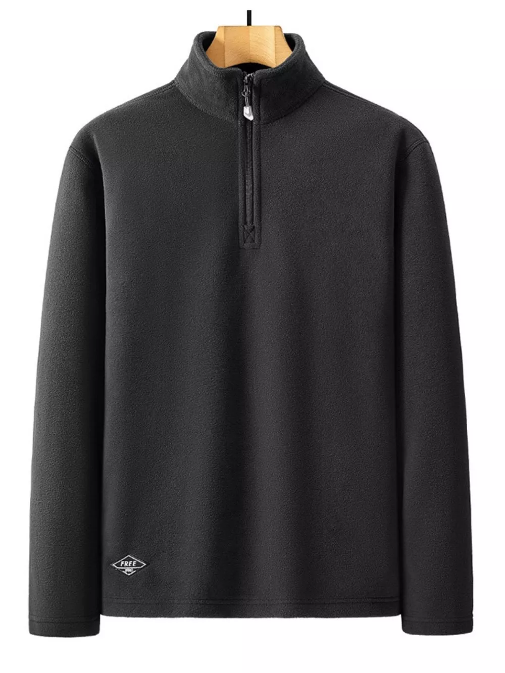 Men's Casual Quarter Zip Fleece Sweatshirt