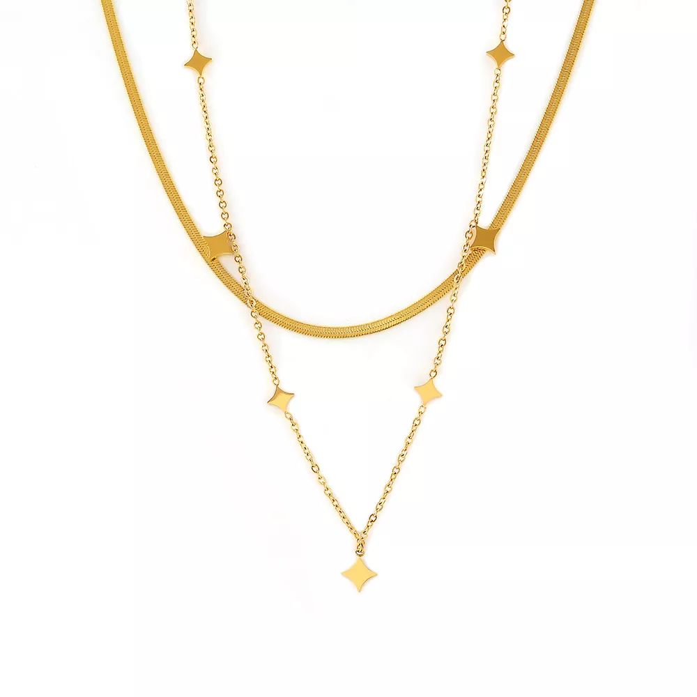 18K Gold-Plated Minimalist Necklace, image 3