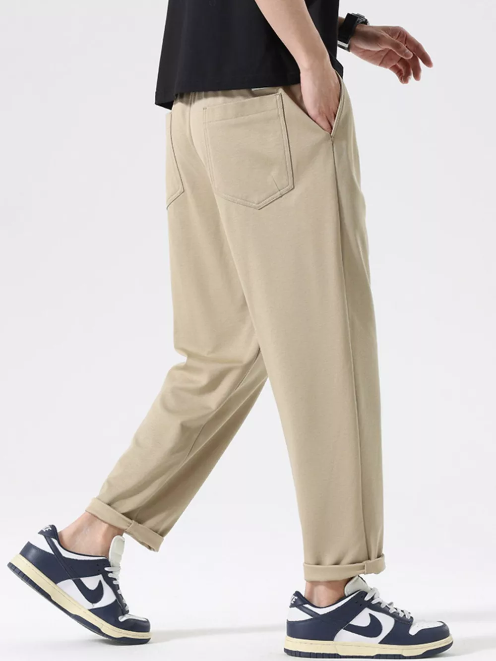 Men's Plus Size Casual Drawstring Pants, image 8
