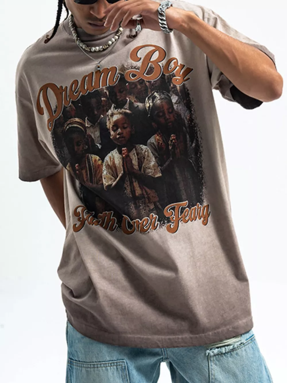 Men's Graphic Round Neck Short Sleeve T-Shirt, image 3