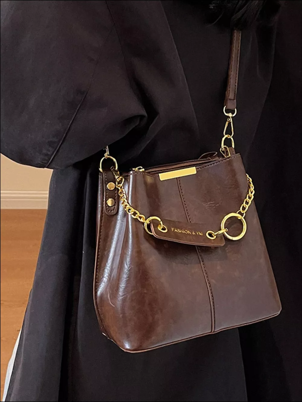 Chain Decor Crossbody Bag, image 5