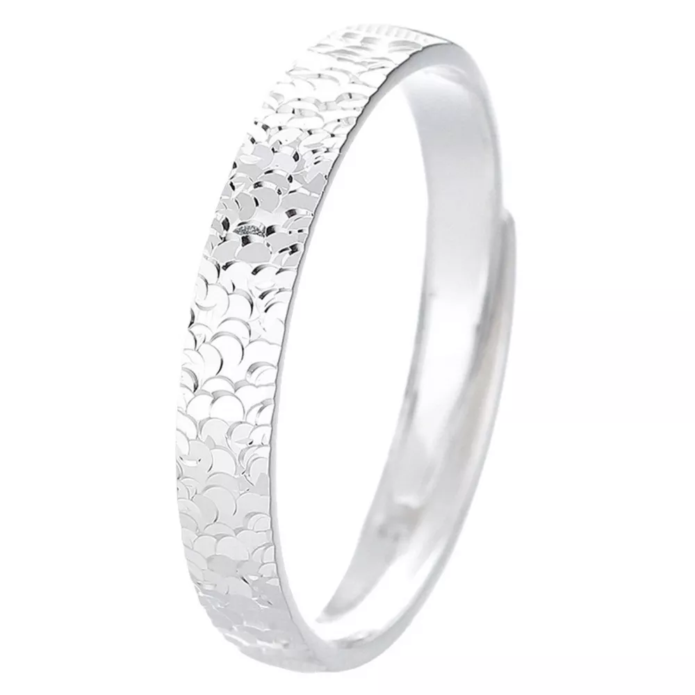 925 Sterling Silver Textured Ring, image 5