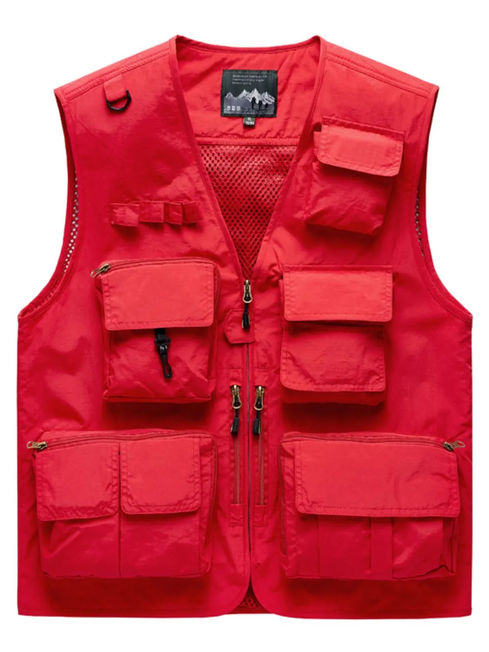Men's Full Size Mesh Zip Up Vest Plus Size, image 4