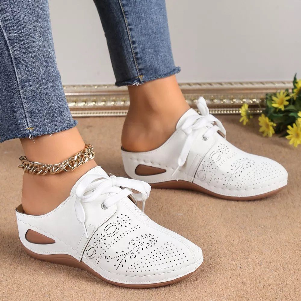 Lace-Up Wedge Slip-Ons, image 8