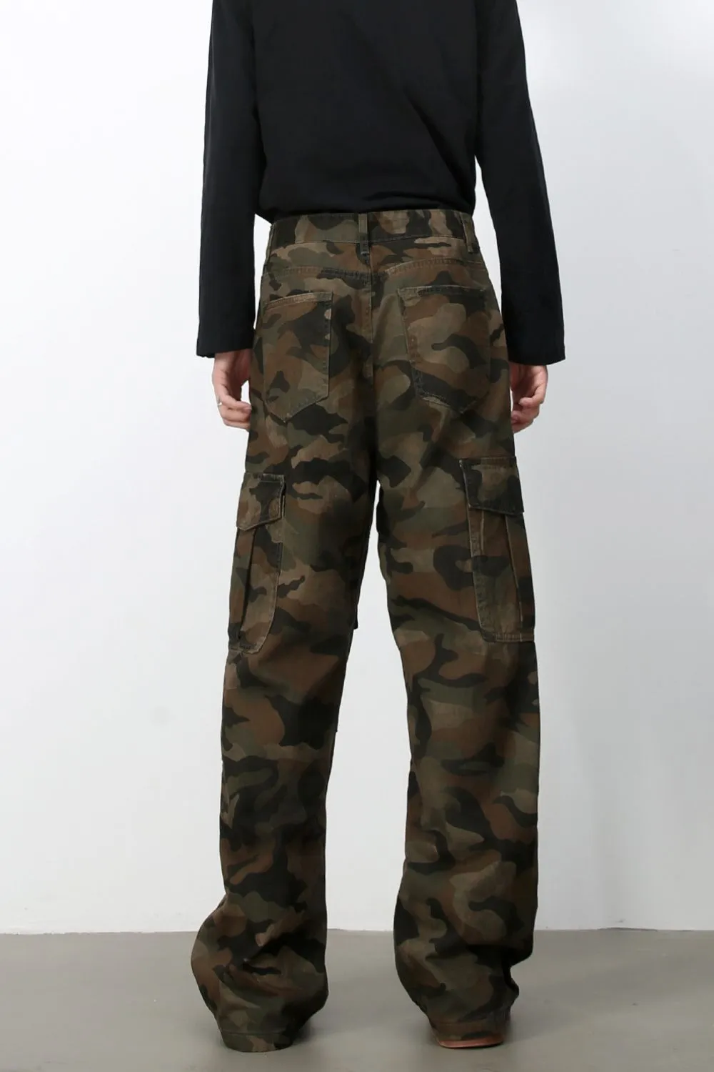 Men's Camouflage Loose Fit Jeans, image 5