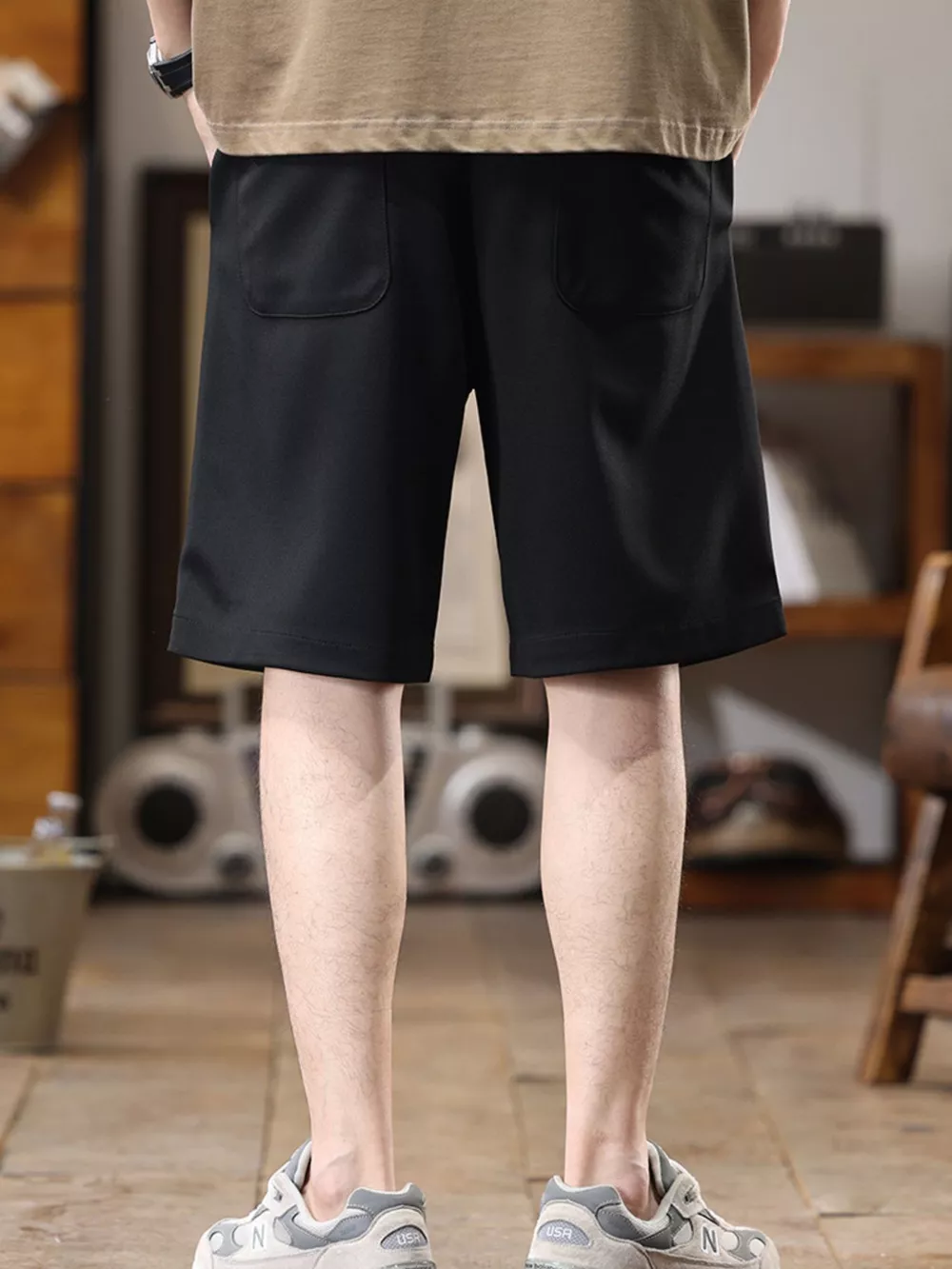 Men's Plus Size Casual Loose-Fit Drawstring Shorts, image 10