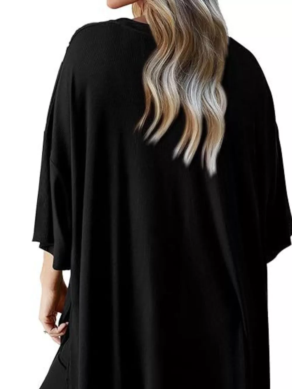 Relaxed Fit Round Neck Top and Pants Two-Piece Set, image 11