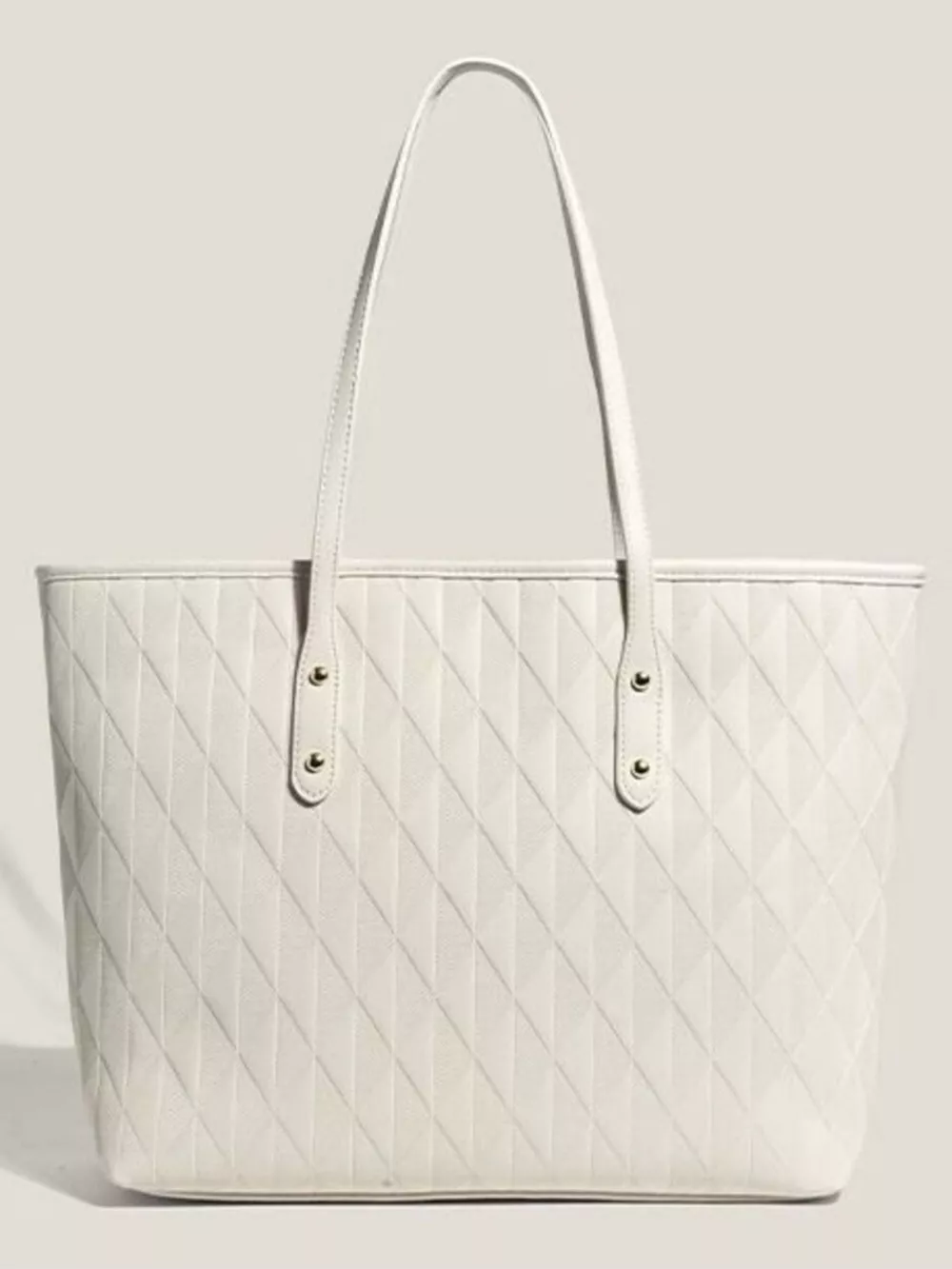 Textured Leather Tote Bag, image 5