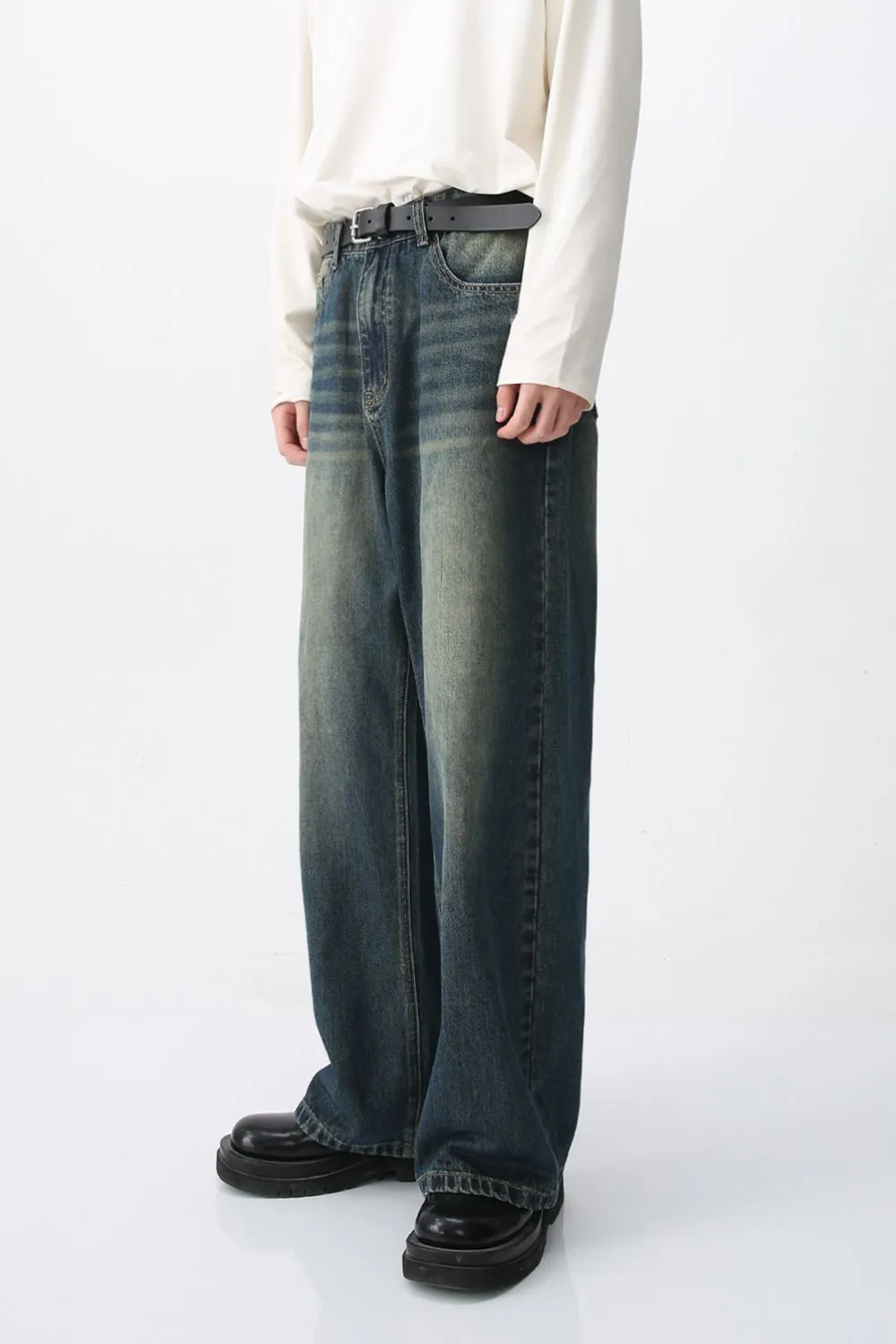Wide Leg Jeans with Pockets, image 3