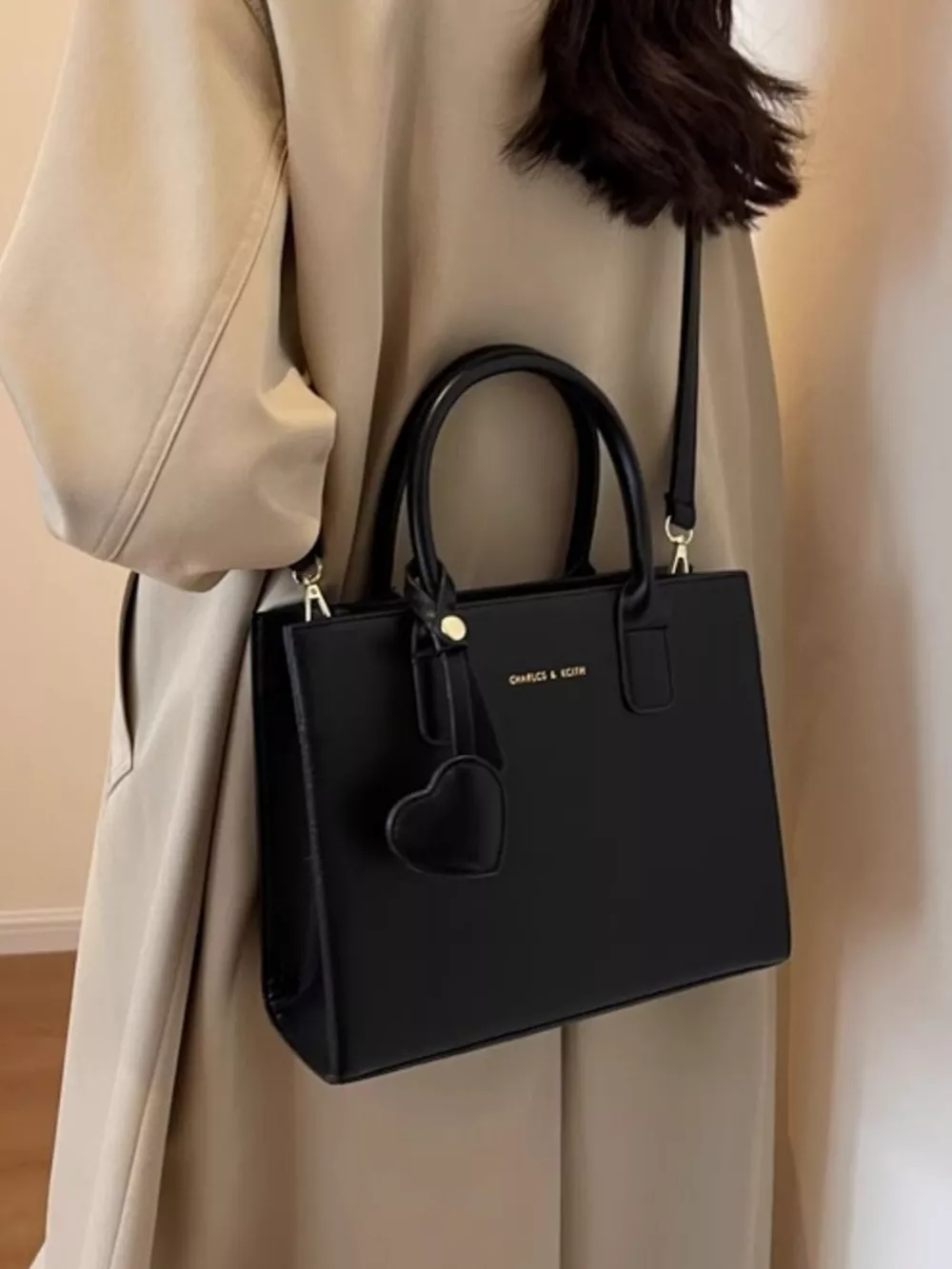 Top Handle Leather Crossbody Bag, image 7