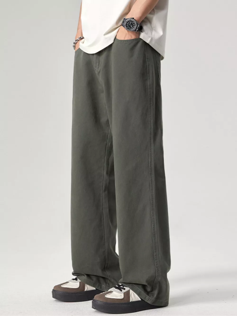 Men's Plus Size Wide Leg Pants, image 9