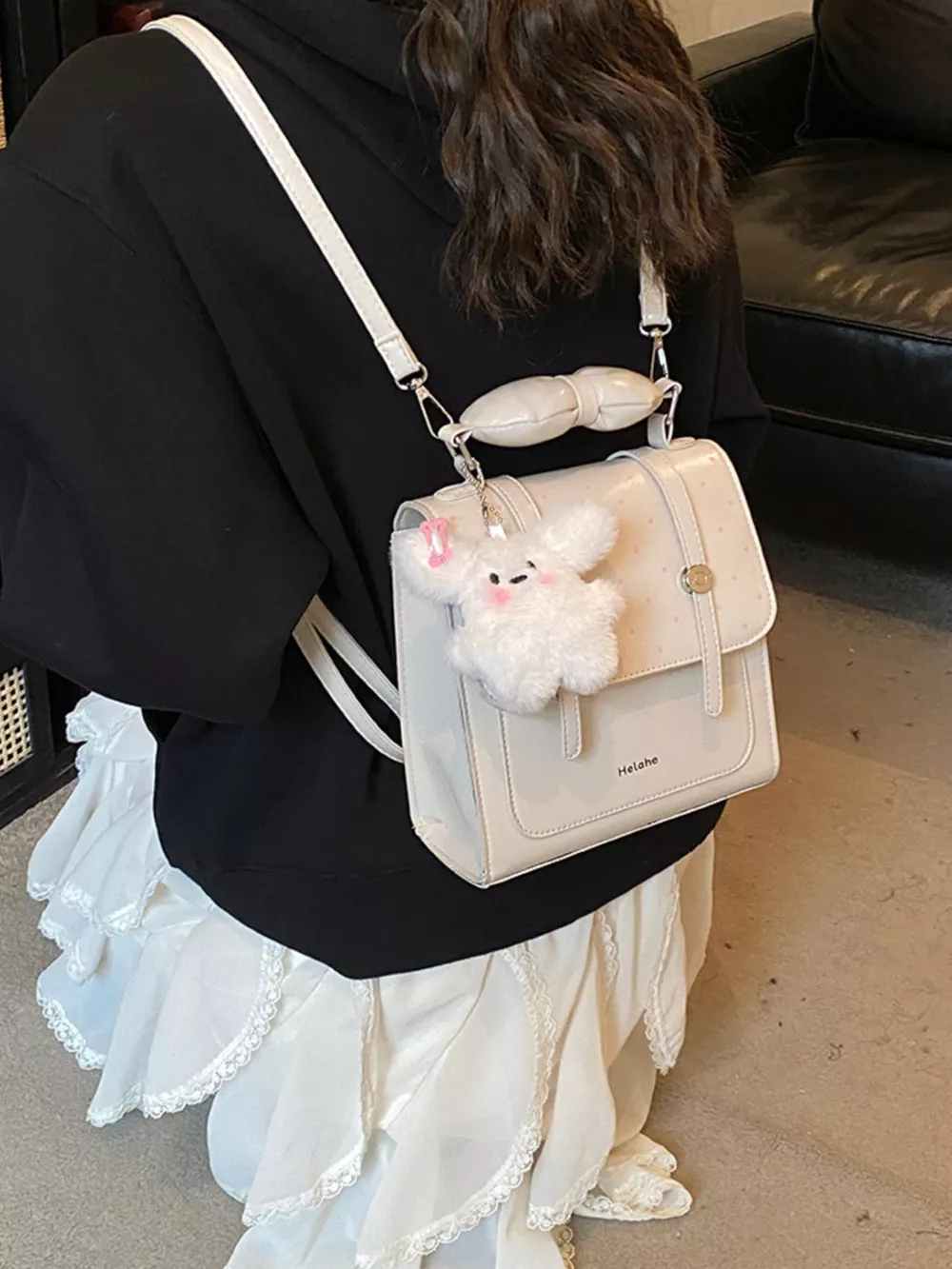 Flap Mini Backpack Bag, image 8