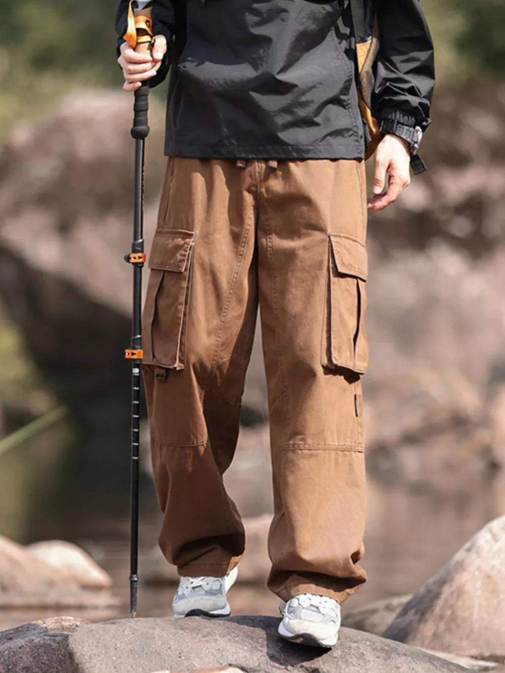 Men's Plus Size Relaxed Fit Cargo Pants, image 10