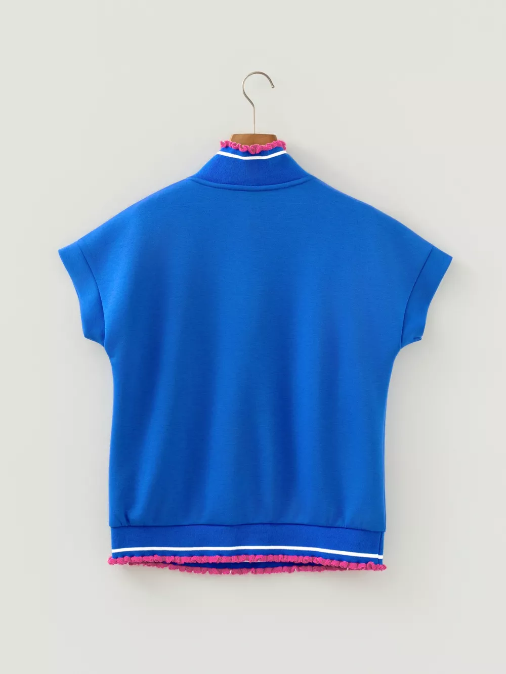 Contrast Trim Short Sleeve Top, image 11