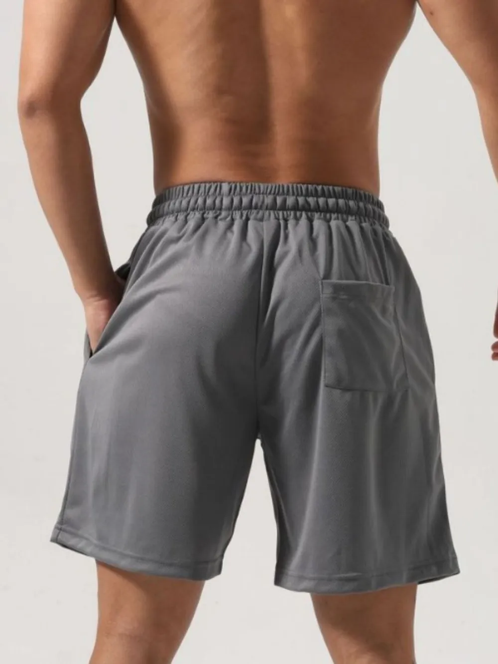 Men's Plus Size Letter Drawstring Shorts, image 5