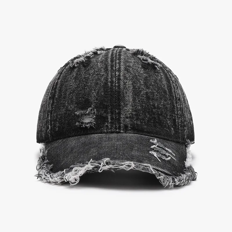 Distressed Cotton Adjustable Baseball Cap, image 7