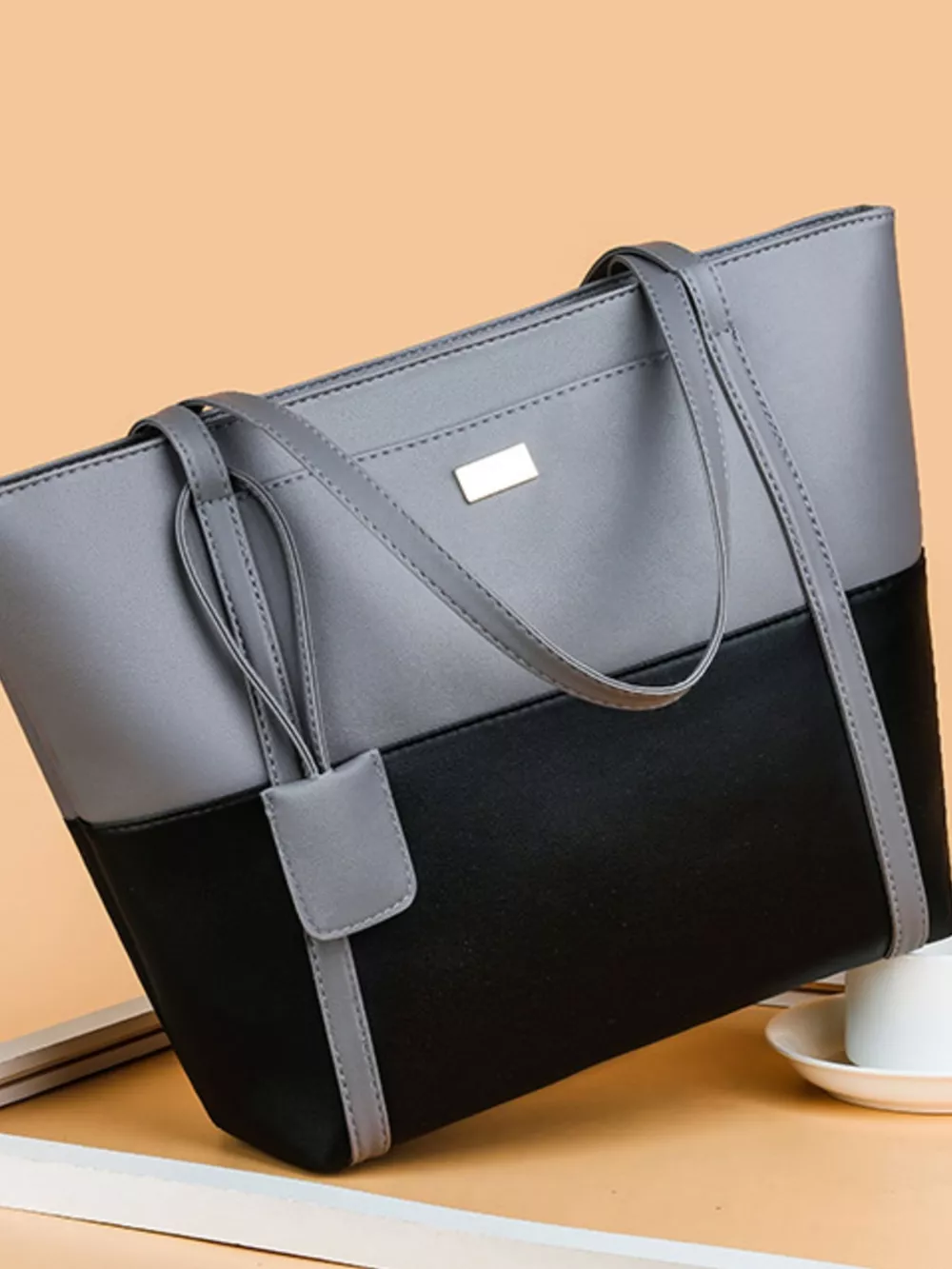Two-Tone Tote Bag, image 4