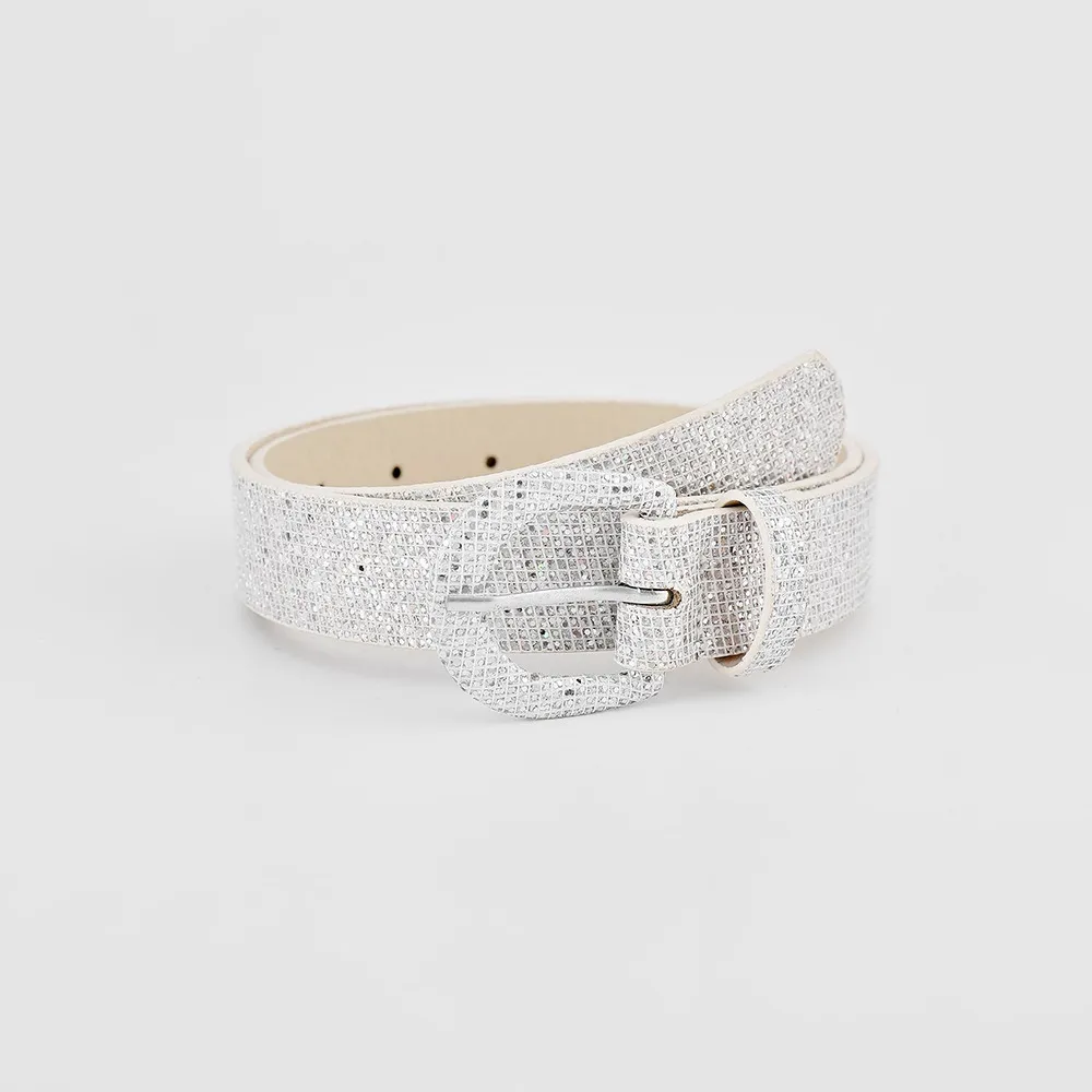 Sequin PU Leather Belt, image 10