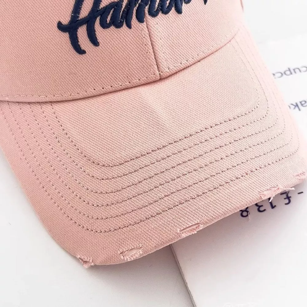 Distressed Embroidered Baseball Cap, image 4