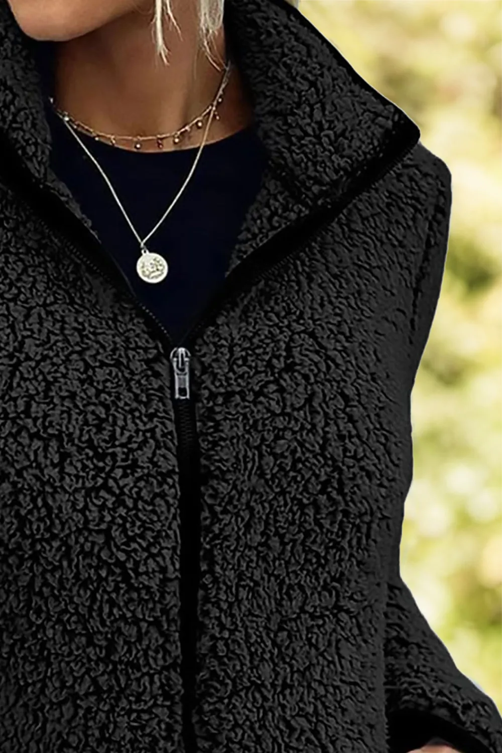 Pocketed Zip Up Turtleneck Jacket, image 15