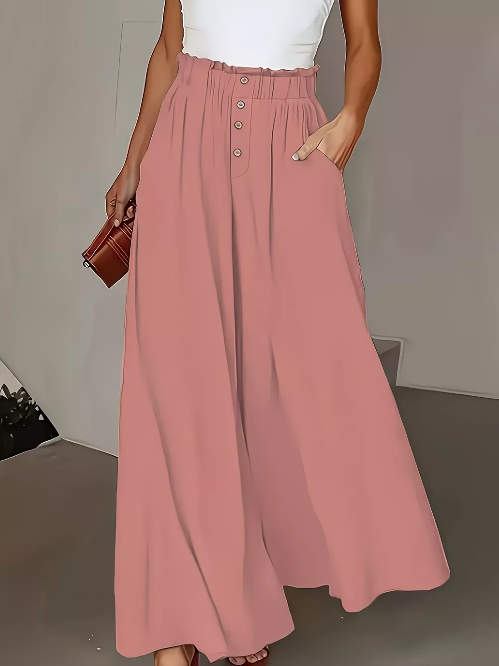 High Waist Wide Leg Pants, image 8
