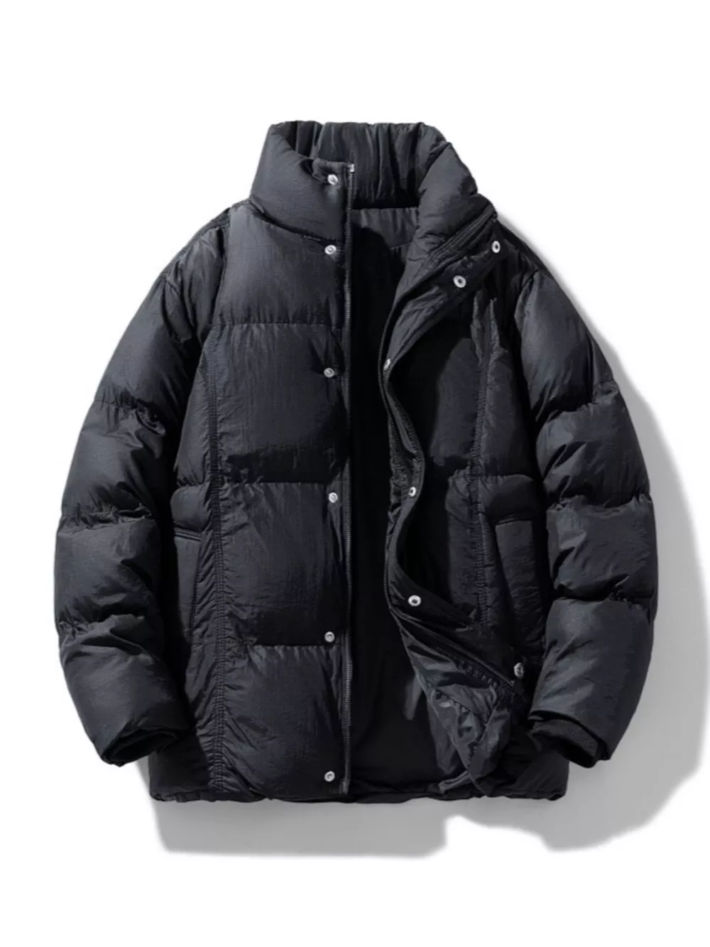 Men's Plus Size Warm Padded Puffer Jacket, image 4