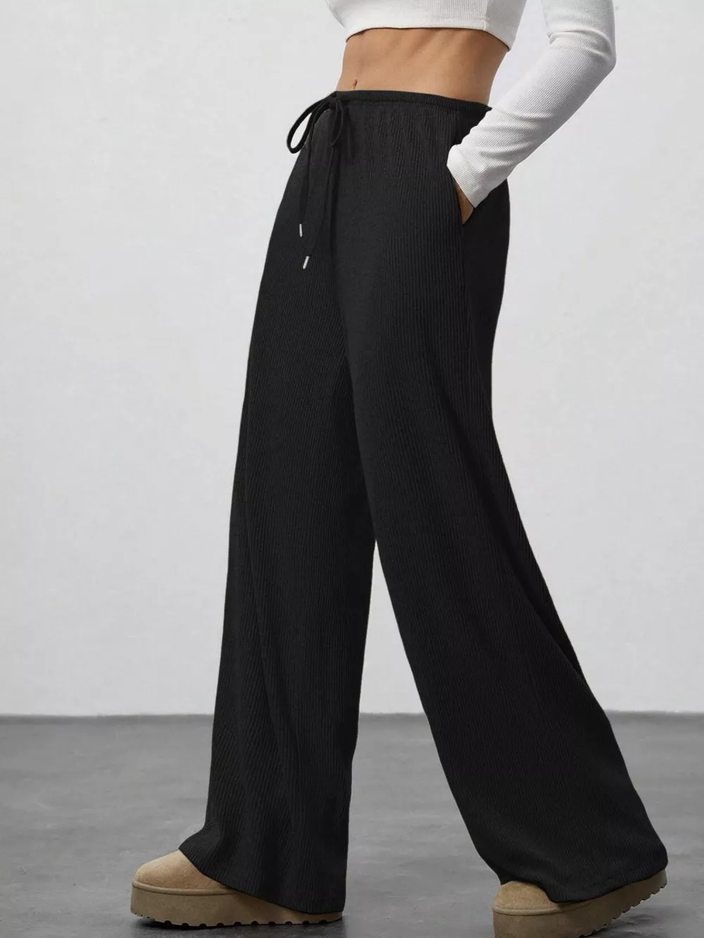 Relaxed Fit Drawstring Pants, image 22