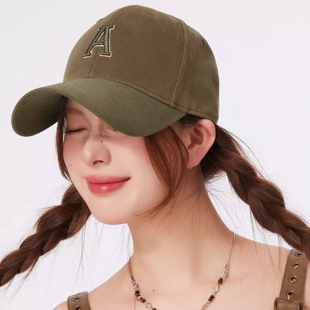 Embroidered Letter A Baseball Cap, image 3