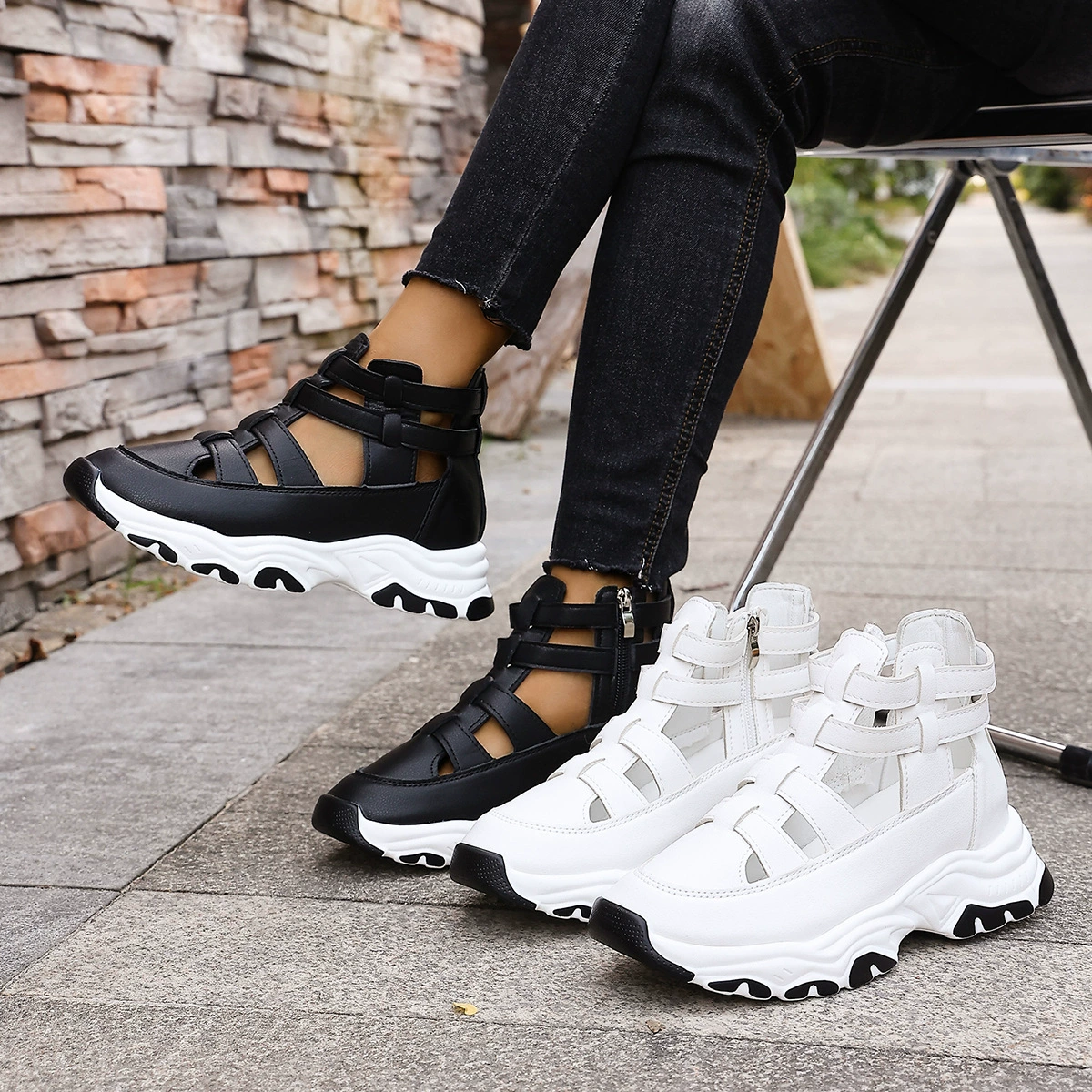 Cutout Platform Sneakers, image 2