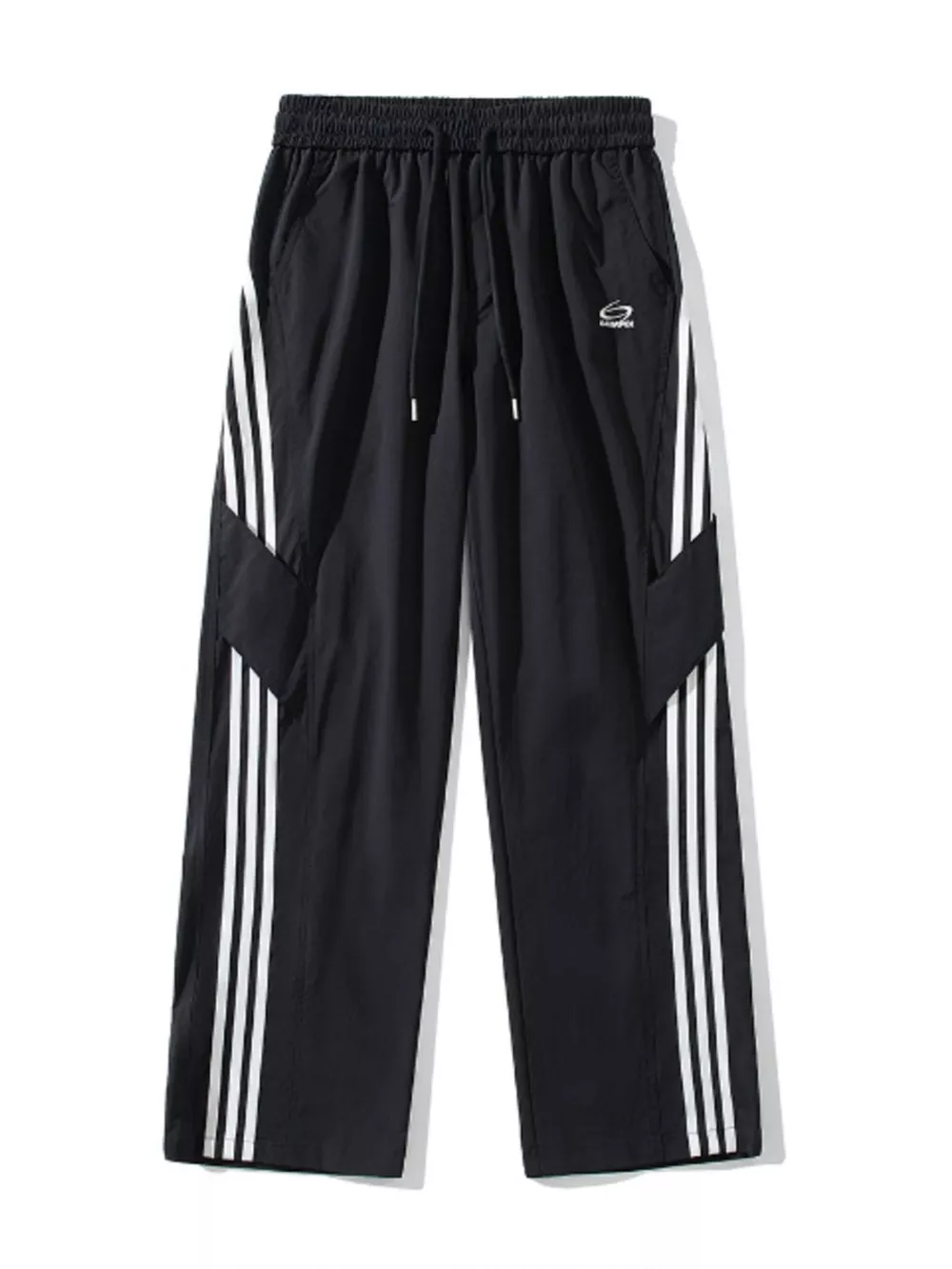 Men's Full Size Stripe Wide Leg Pants Plus Size, image 4