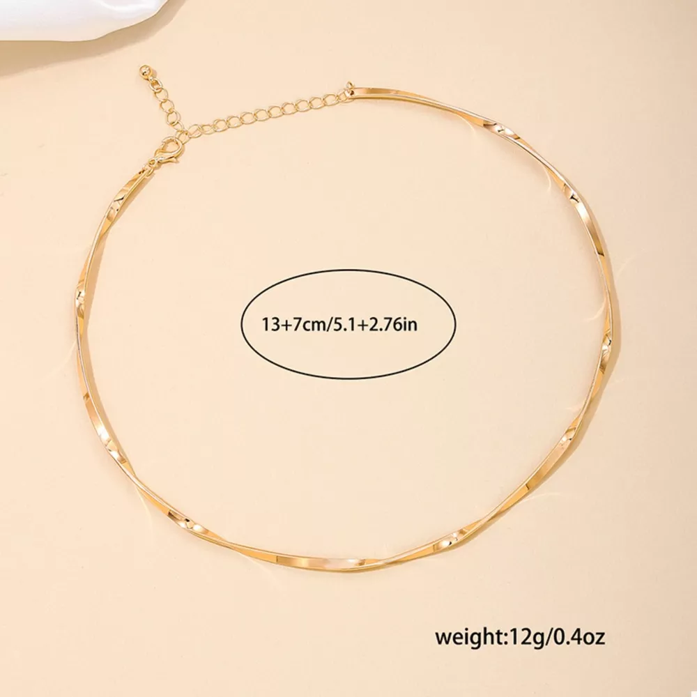 18K Gold-Plated Minimalist Necklace, image 5