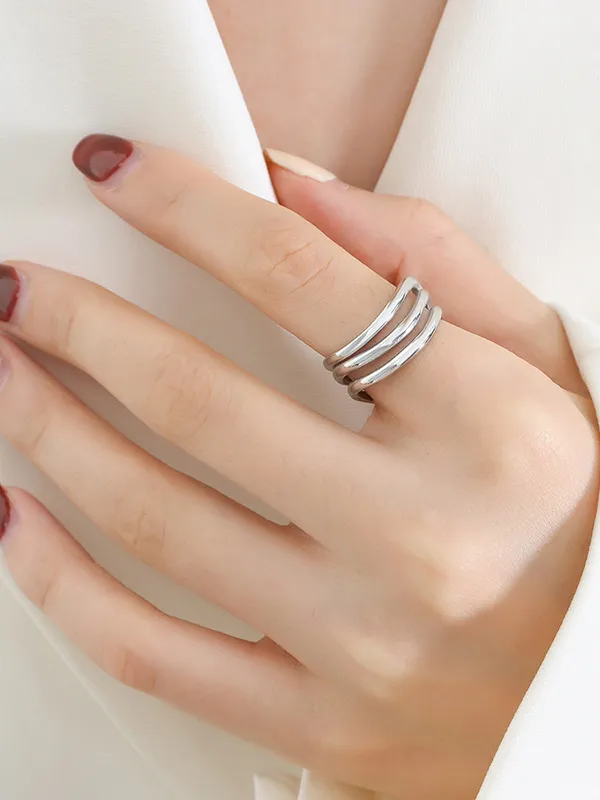 Titanium Steel Three-Layered Ring, image 7
