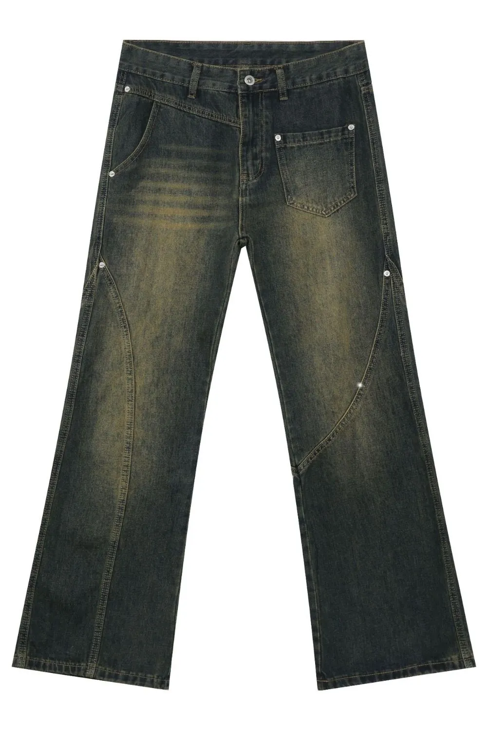 Men's Mid Rise Bootcut Jeans, image 5