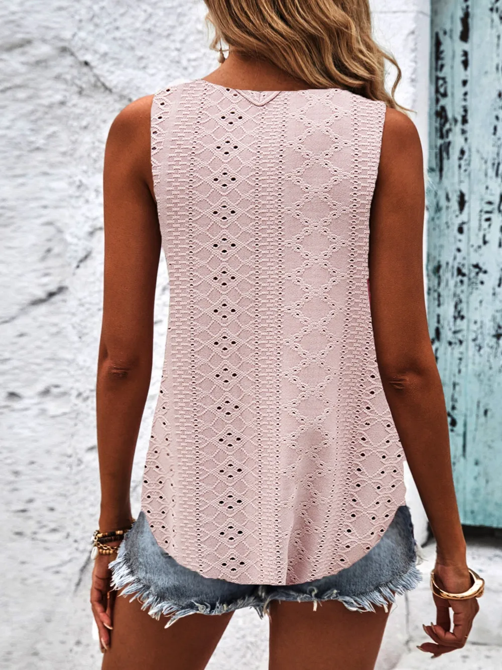 Eyelet Wide Strap Tank, image 11