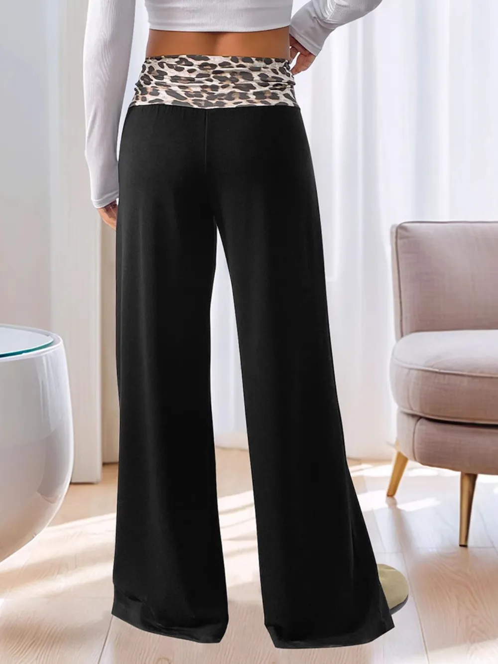 High Waist Leopard Pants, image 4