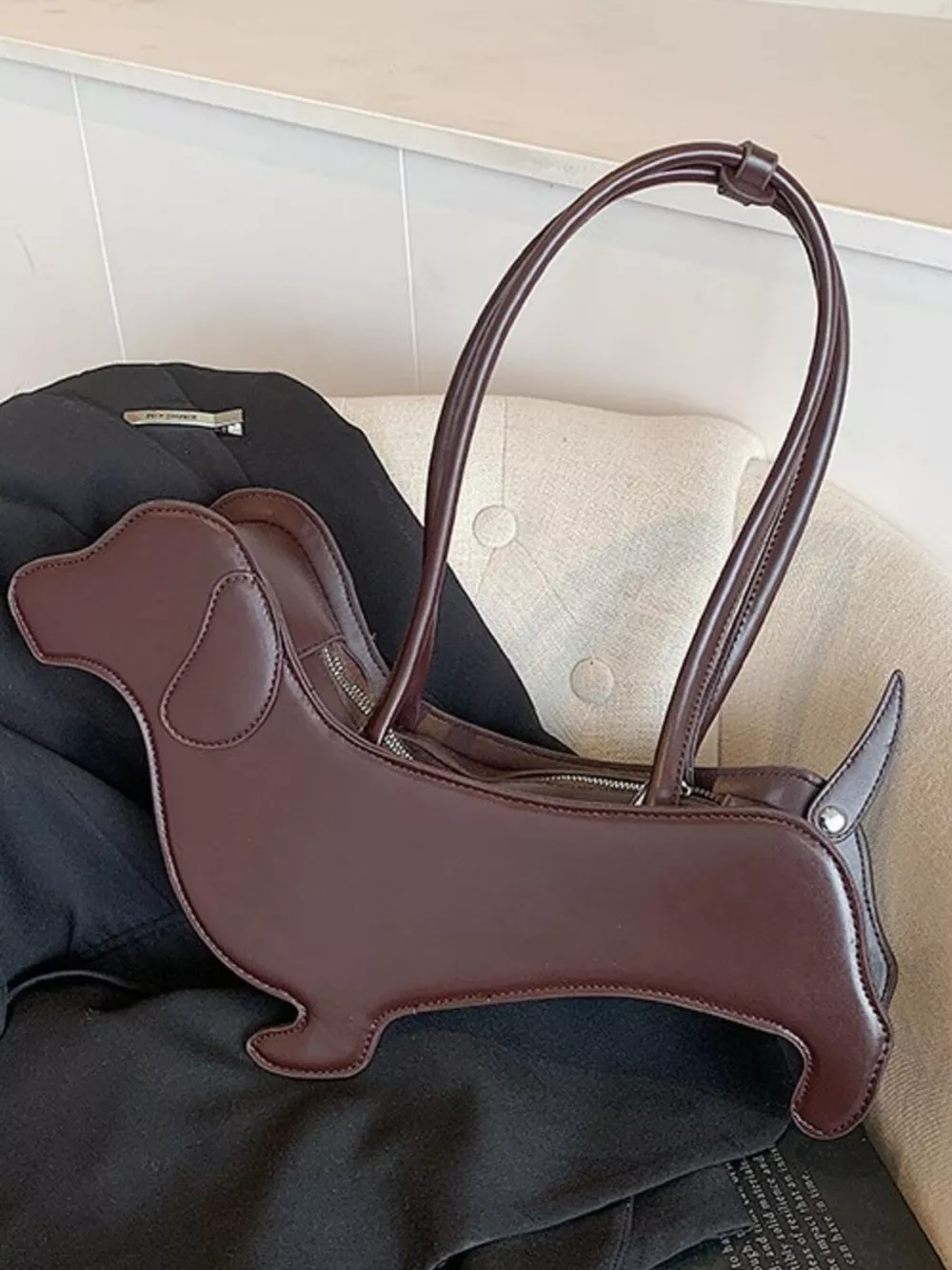 Dachshund Shaped Shoulder Bag, image 7