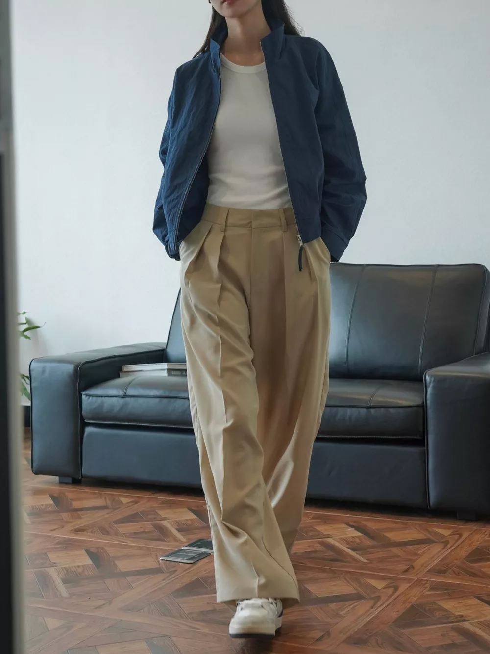 High-Waisted Pleated Wide-Leg Pants, image 33
