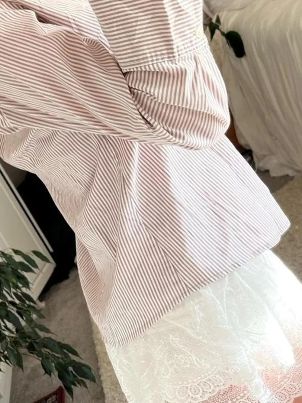 Printed Button-Down Long Sleeve Shirt, image 8