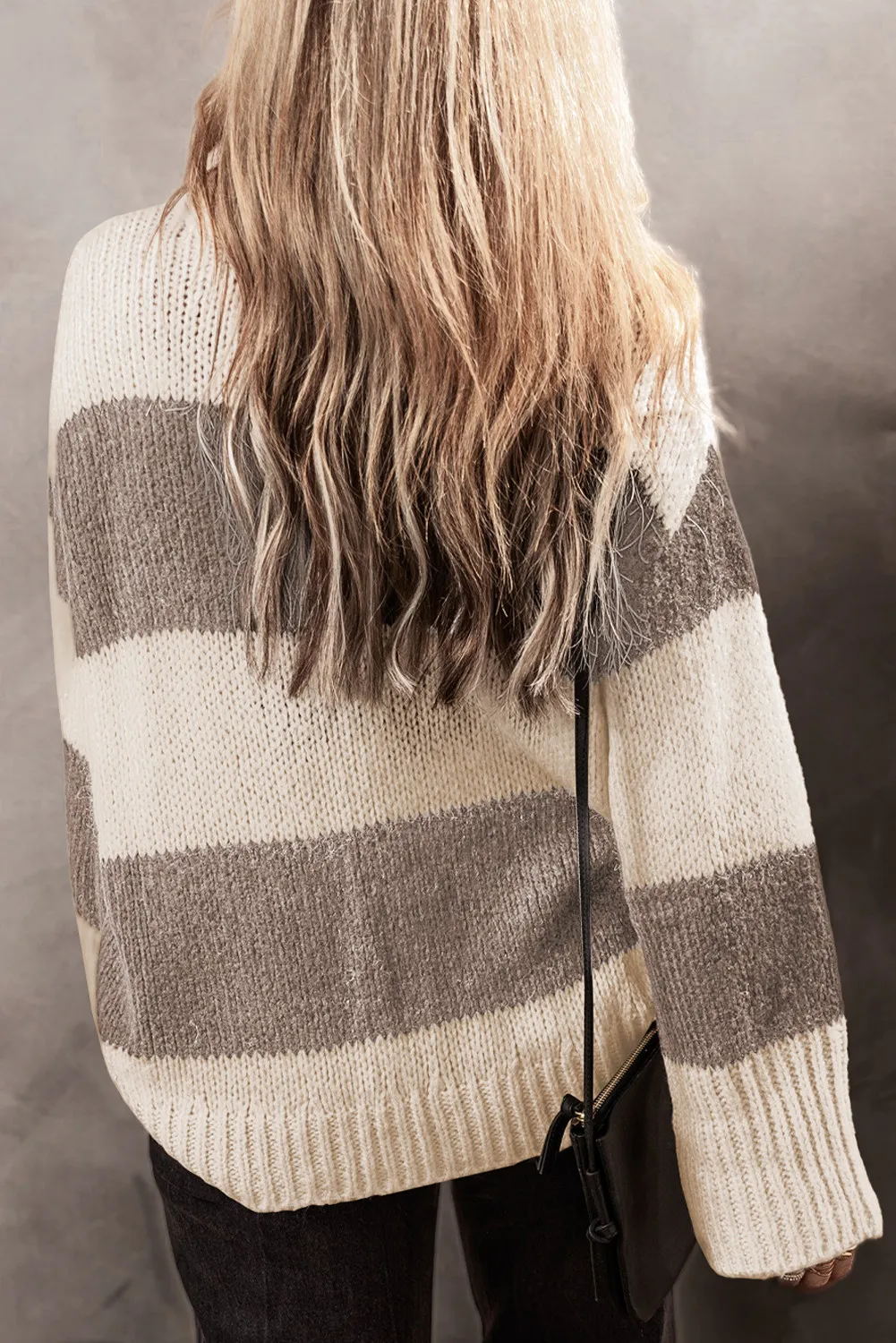 Color Block Round Neck Sweater, image 7