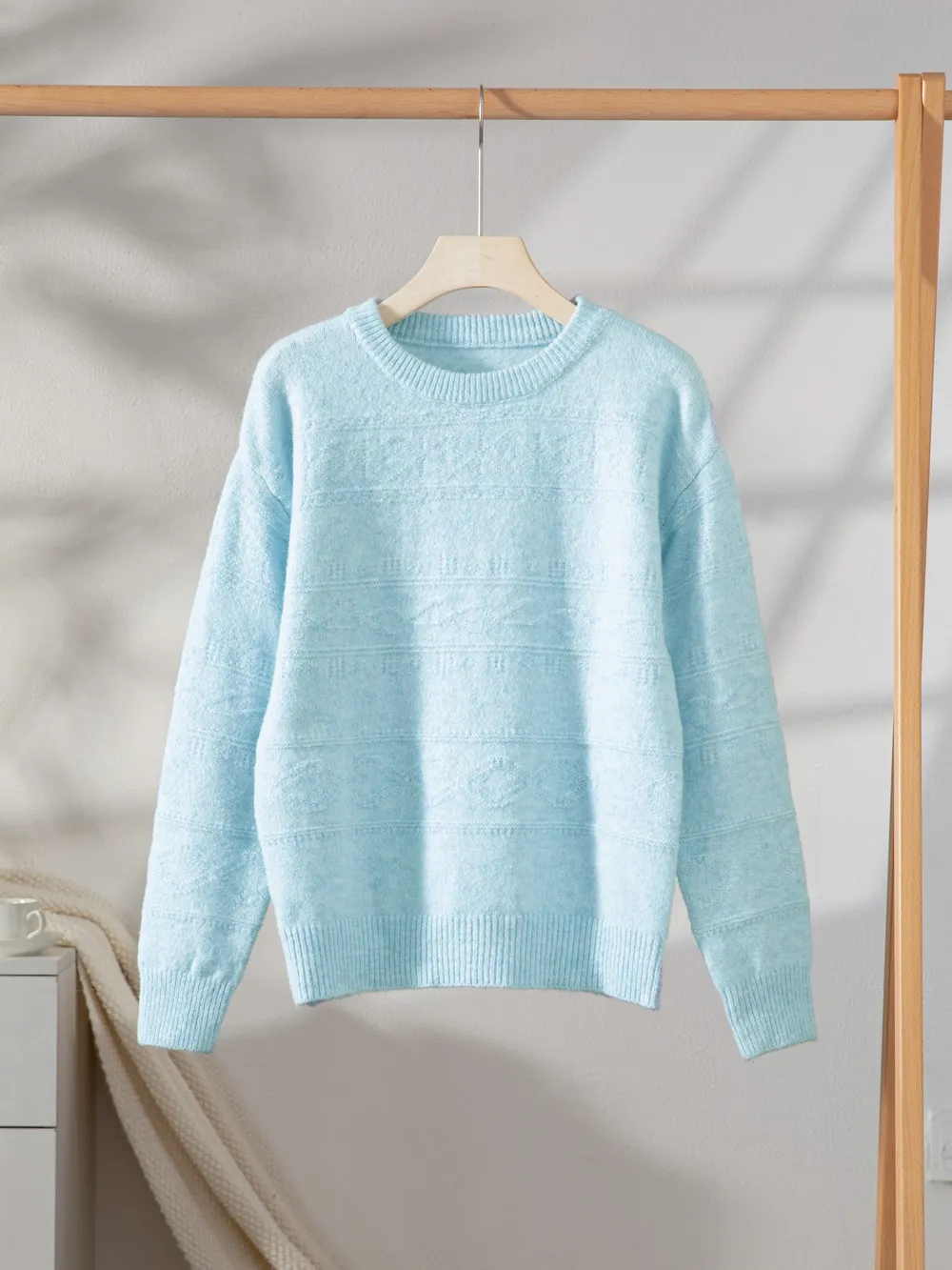 Round Neck Long Sleeve Sweater, image 4