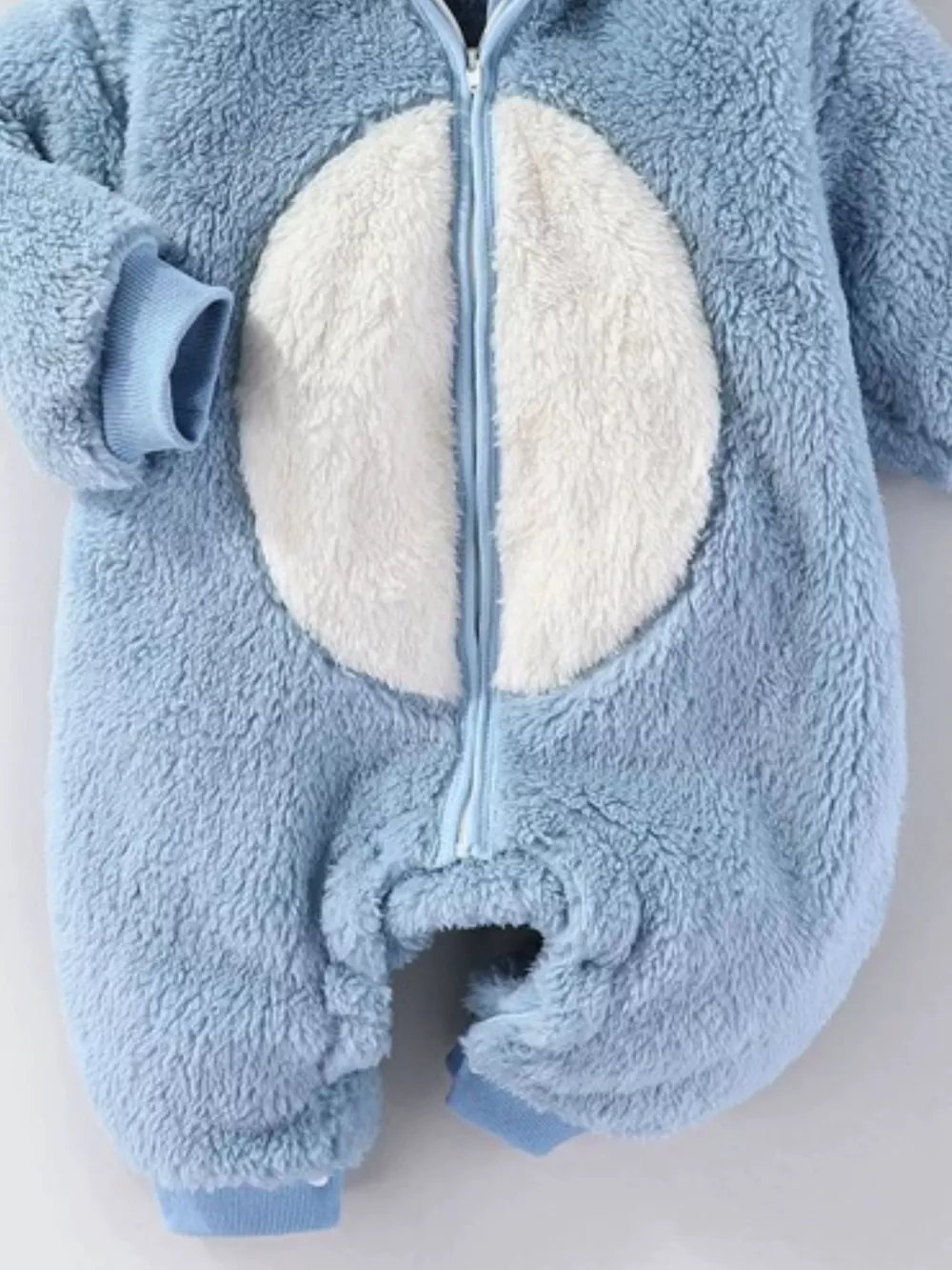 Children's Animal Plush Hooded One-Piece Jumpsuit, image 9