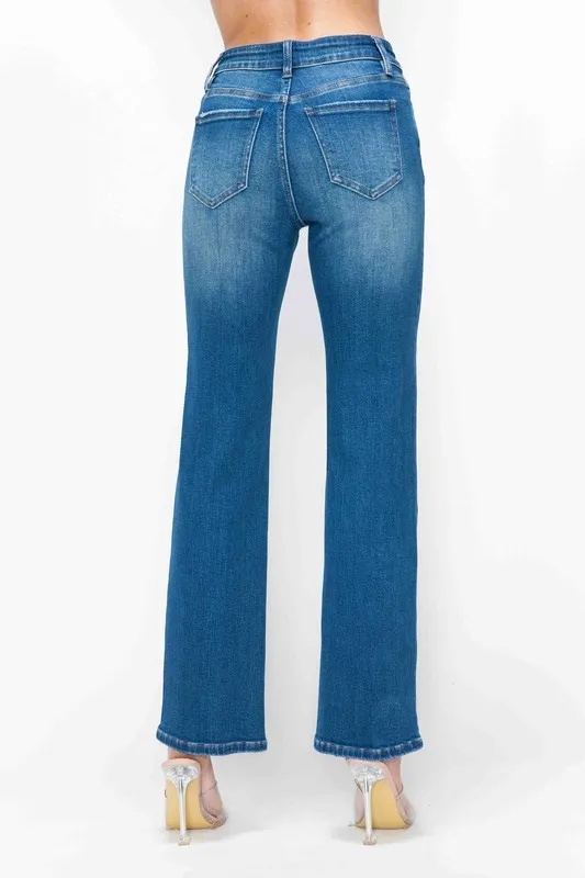 Full Size Cat's Whiskers High Rise Straight Jeans, image 14