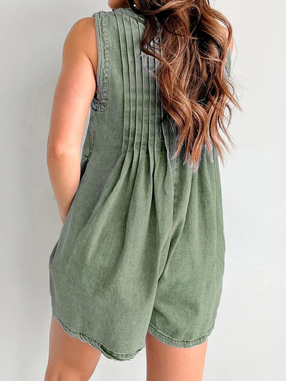 Tied Romper with Pockets, image 23