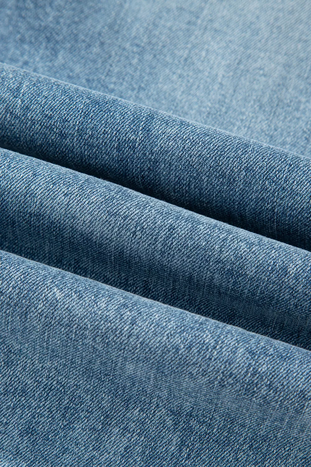 Raw Hem Ripped Open Knee Fit Flare Jeans, image 9