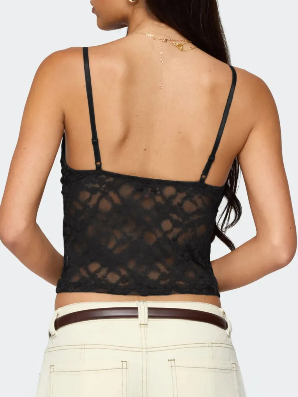 Adjustable Strap Lace Cami, image 13