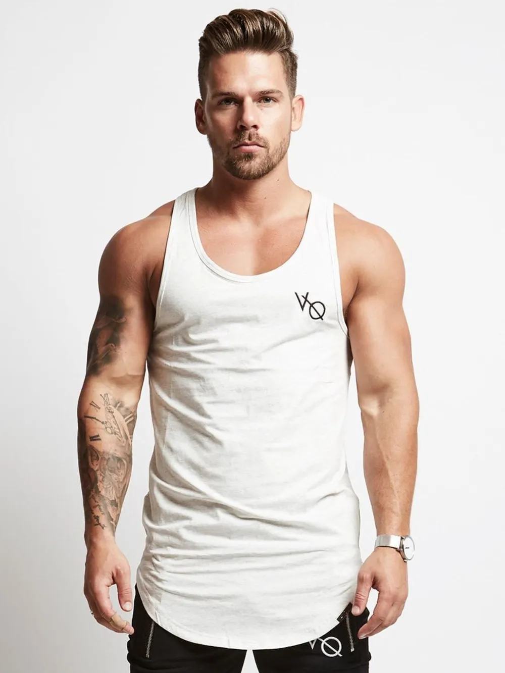 Men's Round Neck Racerback Tank, image 6