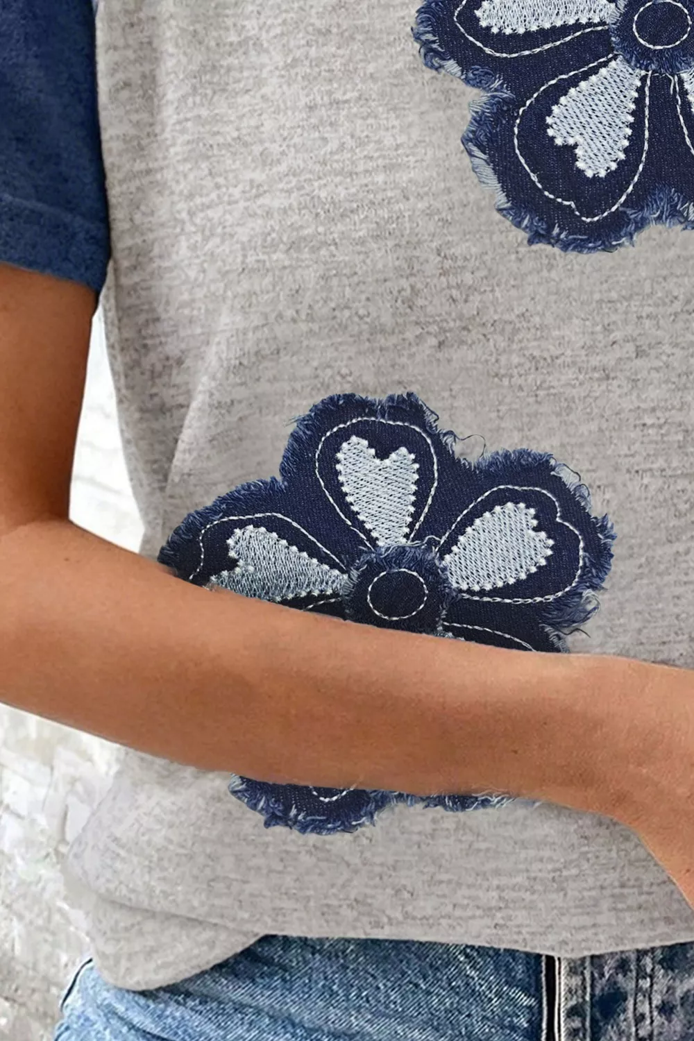 Floral Raglan Sleeve T-Shirt, image 2