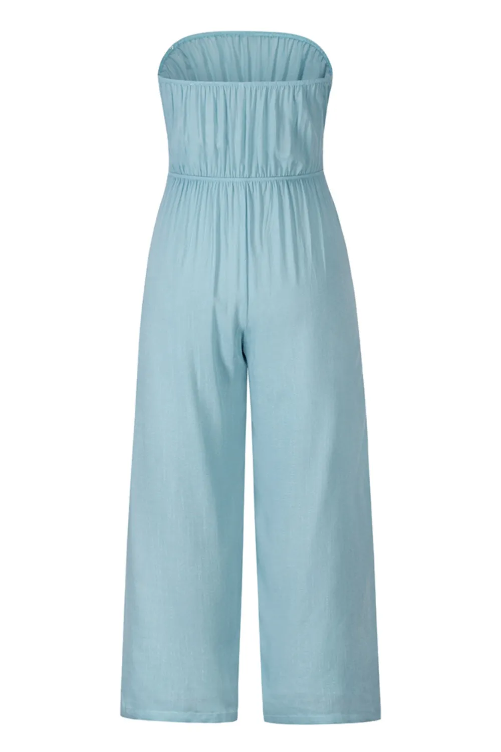 Tied Cutout Tube Wide Leg Jumpsuit, image 20
