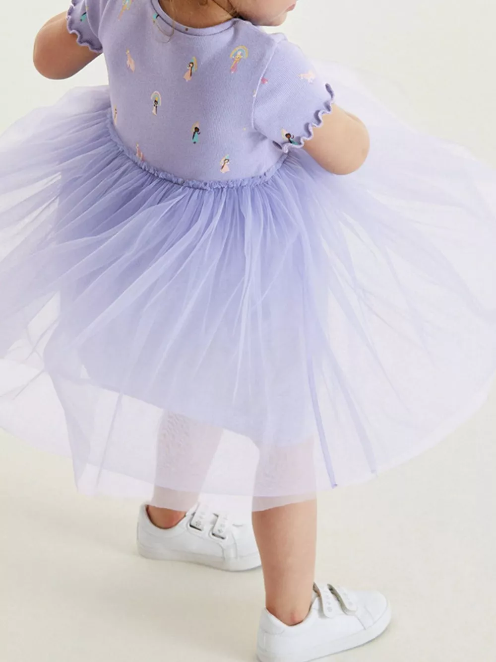 Children's Short Sleeve Tulle Dress, image 2